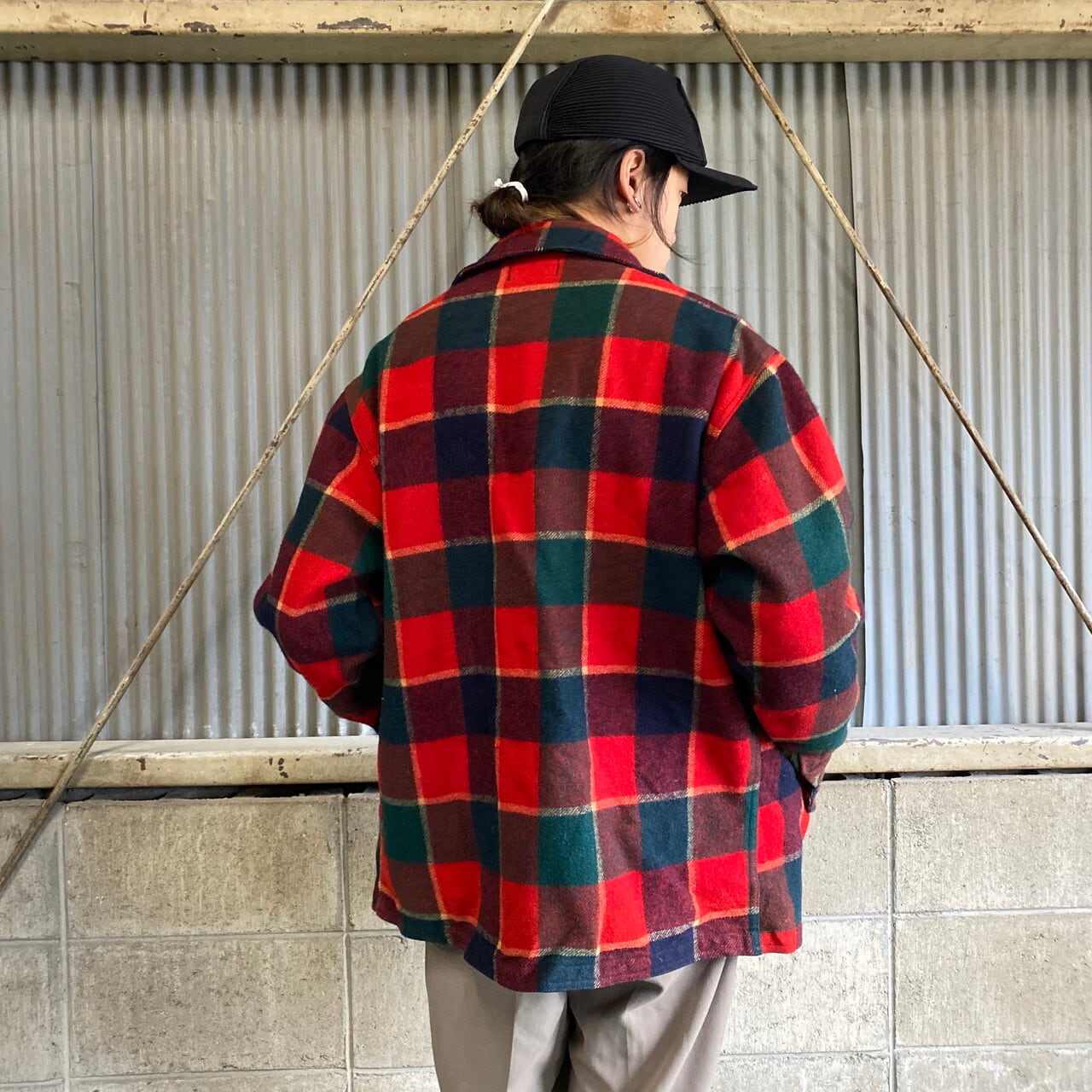 70年代 ビンテージ PENDLETON ペンドルトン チェック柄 ウール