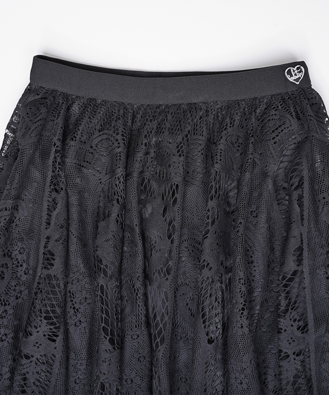 【直営限定ITEM】レースフレアスカート (BLACK) CQ-48149H