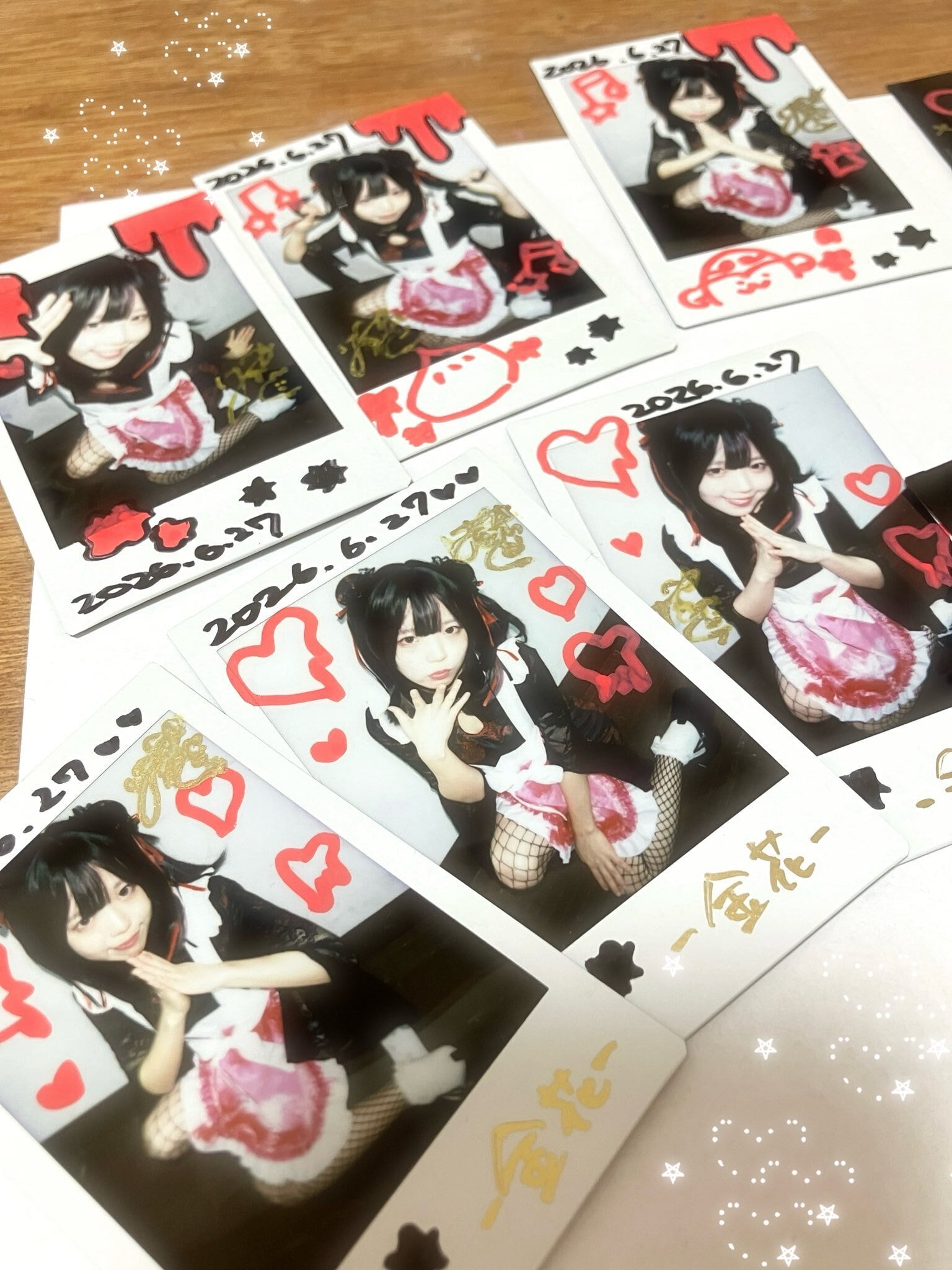 夏のワクワクチェキ販売！】水色ねこメイド / 金花 | Harutani☆Miimu