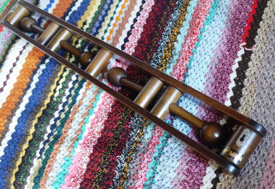 4連ウォールハンガーフック 木製壁掛 光製作所