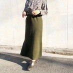 起毛生地で暖かい◎ 歩きやすいボトムス マーメイドスカート｜ダークカーキ｜サムネイル1