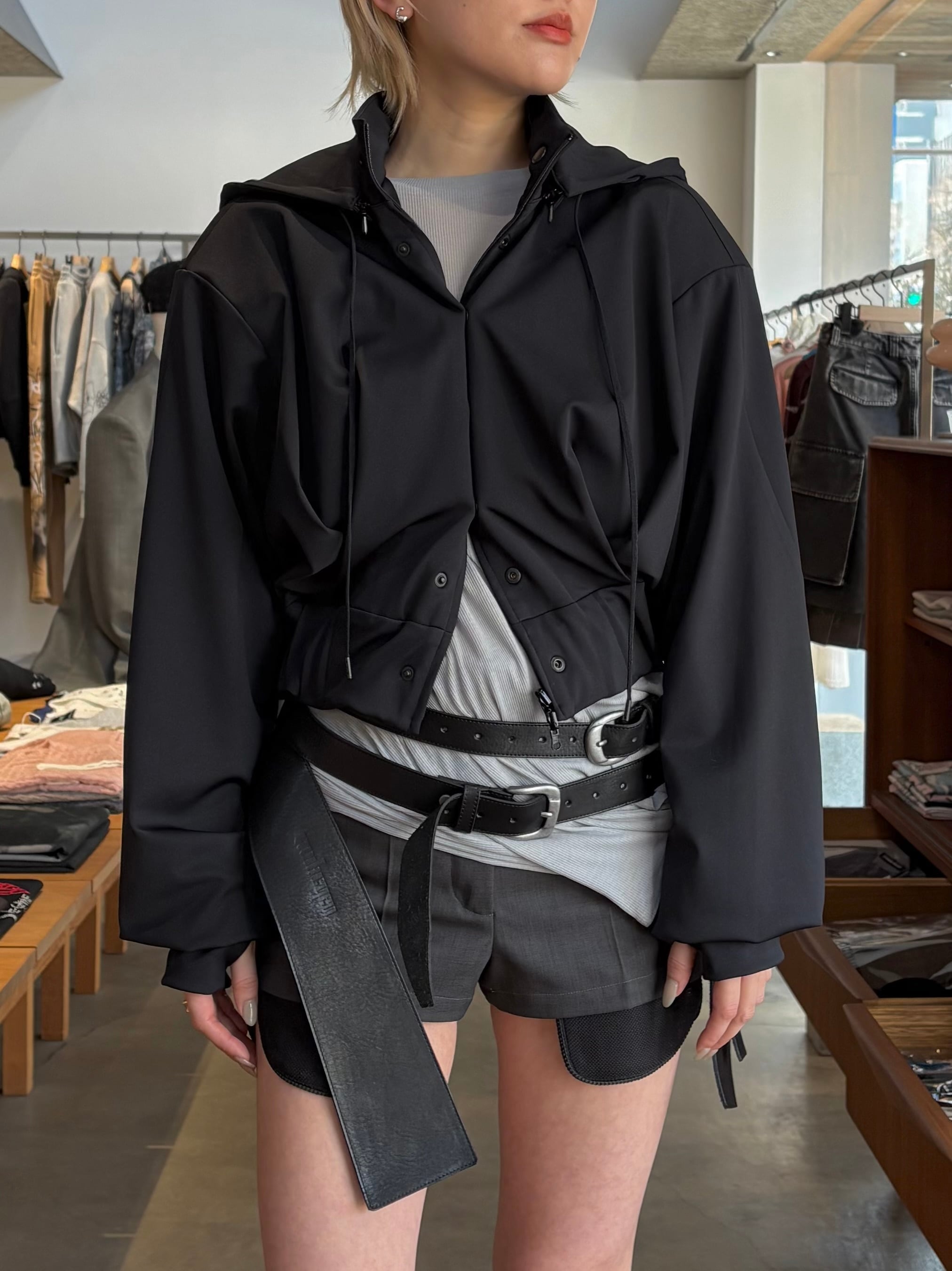 25AW】ENFOLD エンフォルド / CROPPED HOODED PULLOVER / フーディー