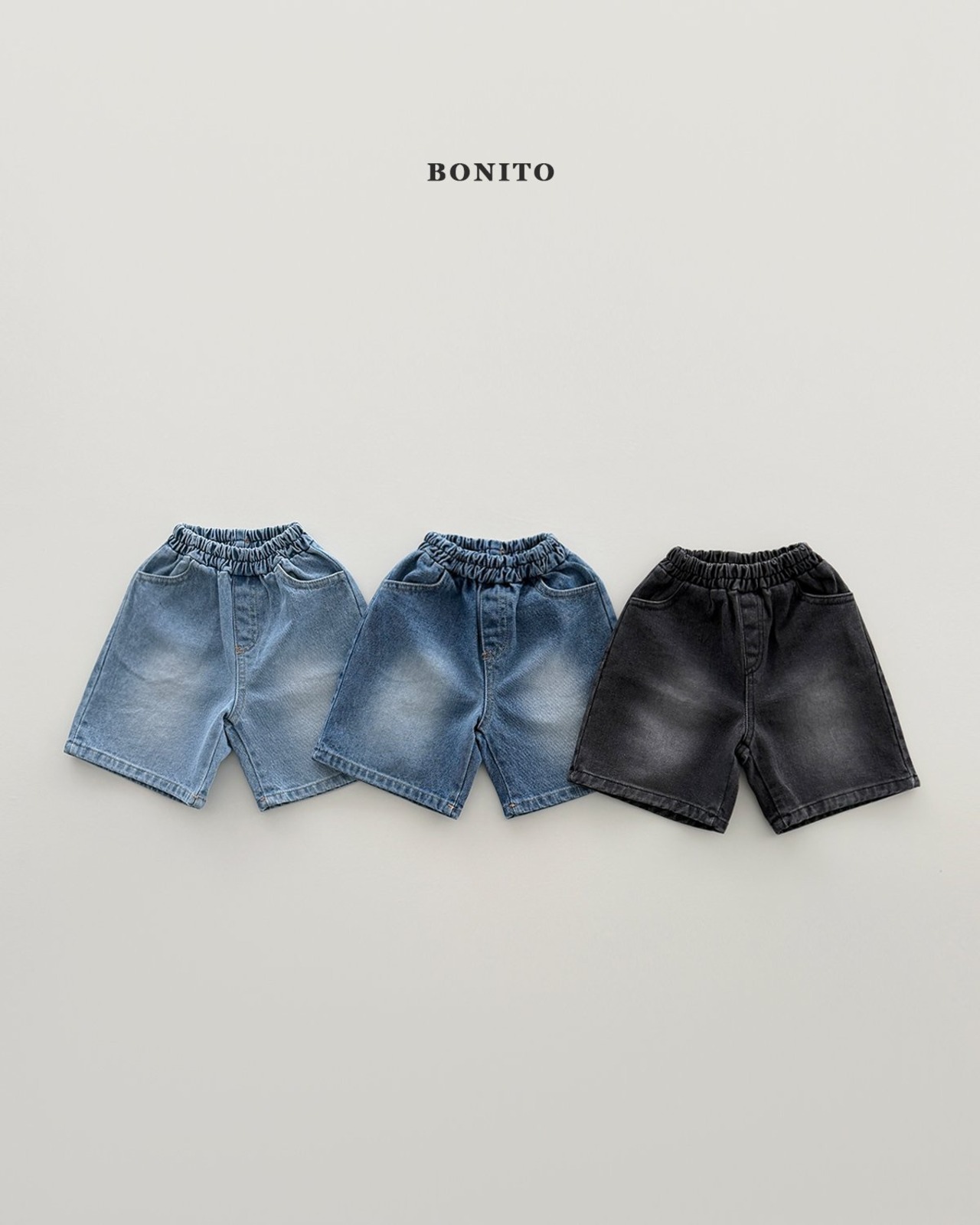 [BONITO] Bermuda Brush Denim Pants / [보니토] 버뮤다브러쉬데님팬츠
