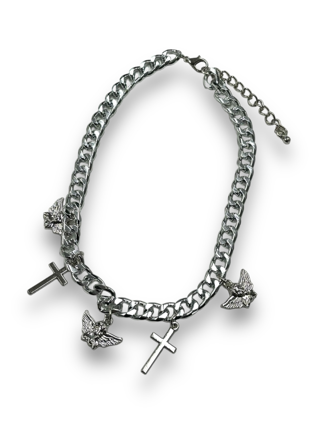 【PLANET STUDIO】cross angel necklece