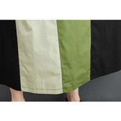 パネル切り替えデザイン シャツワンピース  30052