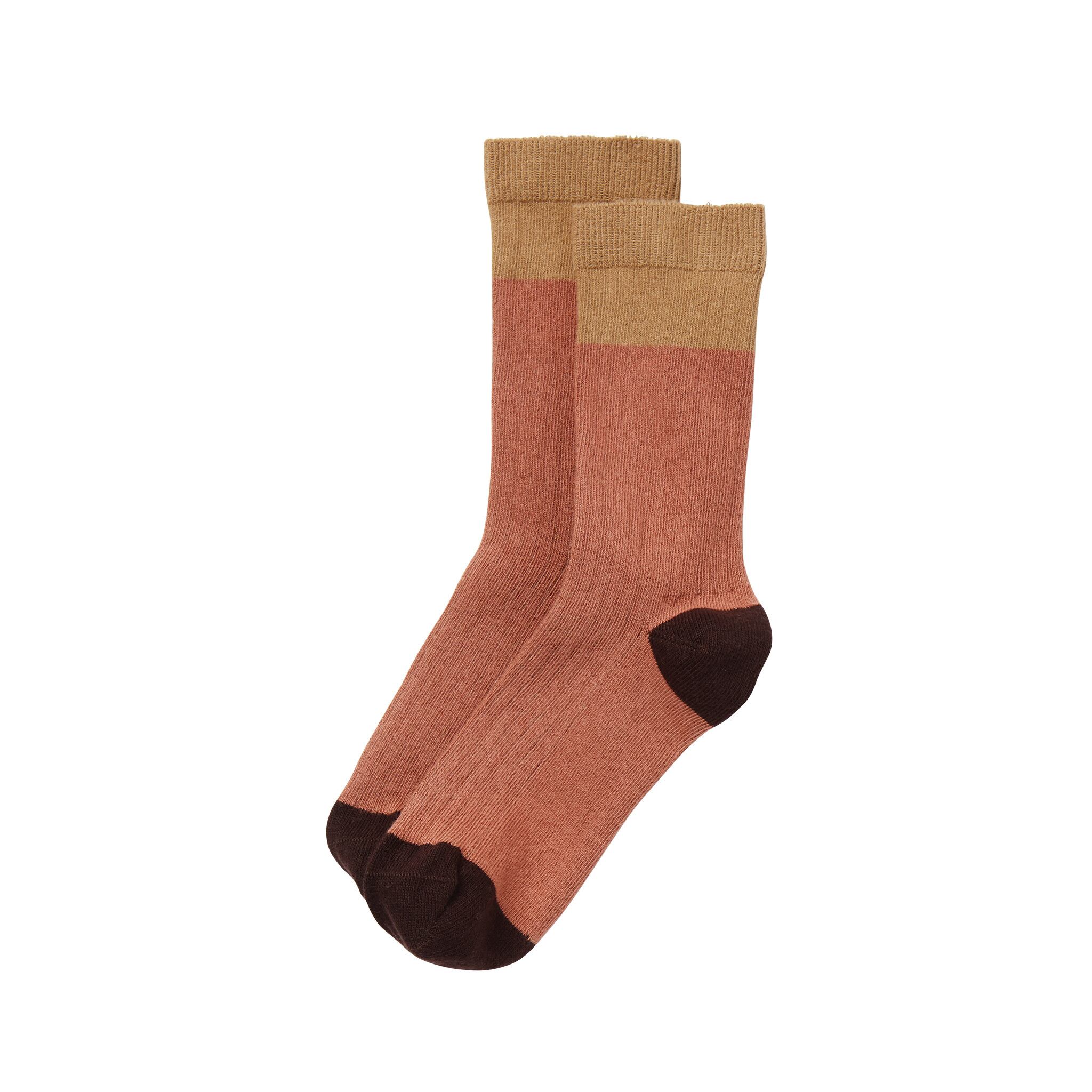 《MINGO. 2022AW》Socks / Tri-Color Red Roan Dun Chestnut