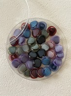 Japanese Vintageボタン レトロボタン 角なしスクウェア 13mm フロスト アクセサリーパーツ デコレーション材