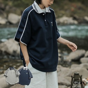 Piping polo shirt M12081