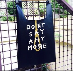 Original paint leather bag/ black [DON'T SAY ANYMORE]