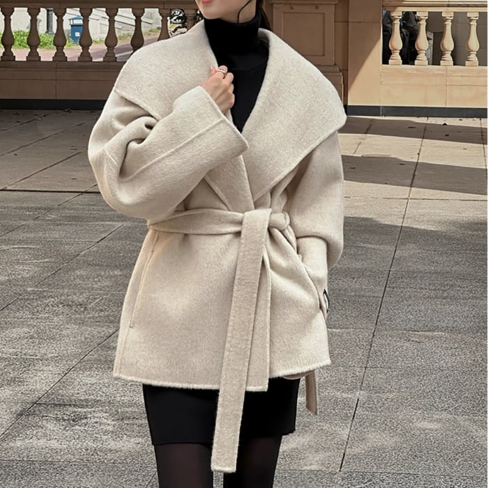 ビッグカラー ショート コート 3412881