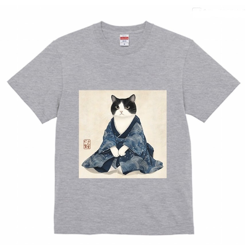 風格まとう白黒猫  Tシャツ / A dignified black and white cat T-shirt