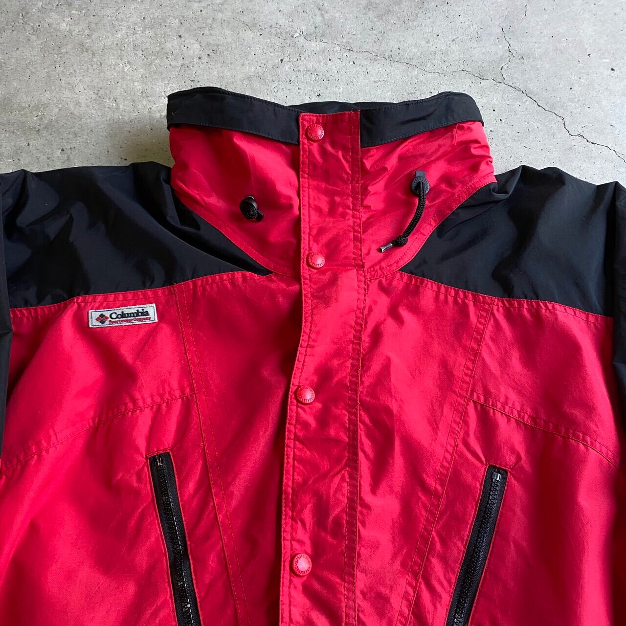 90年代 Columbia コロンビア アノラックパーカー プルオーバーナイロン