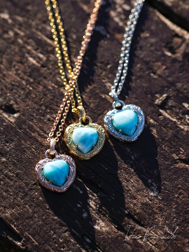 Heart Larimar necklace