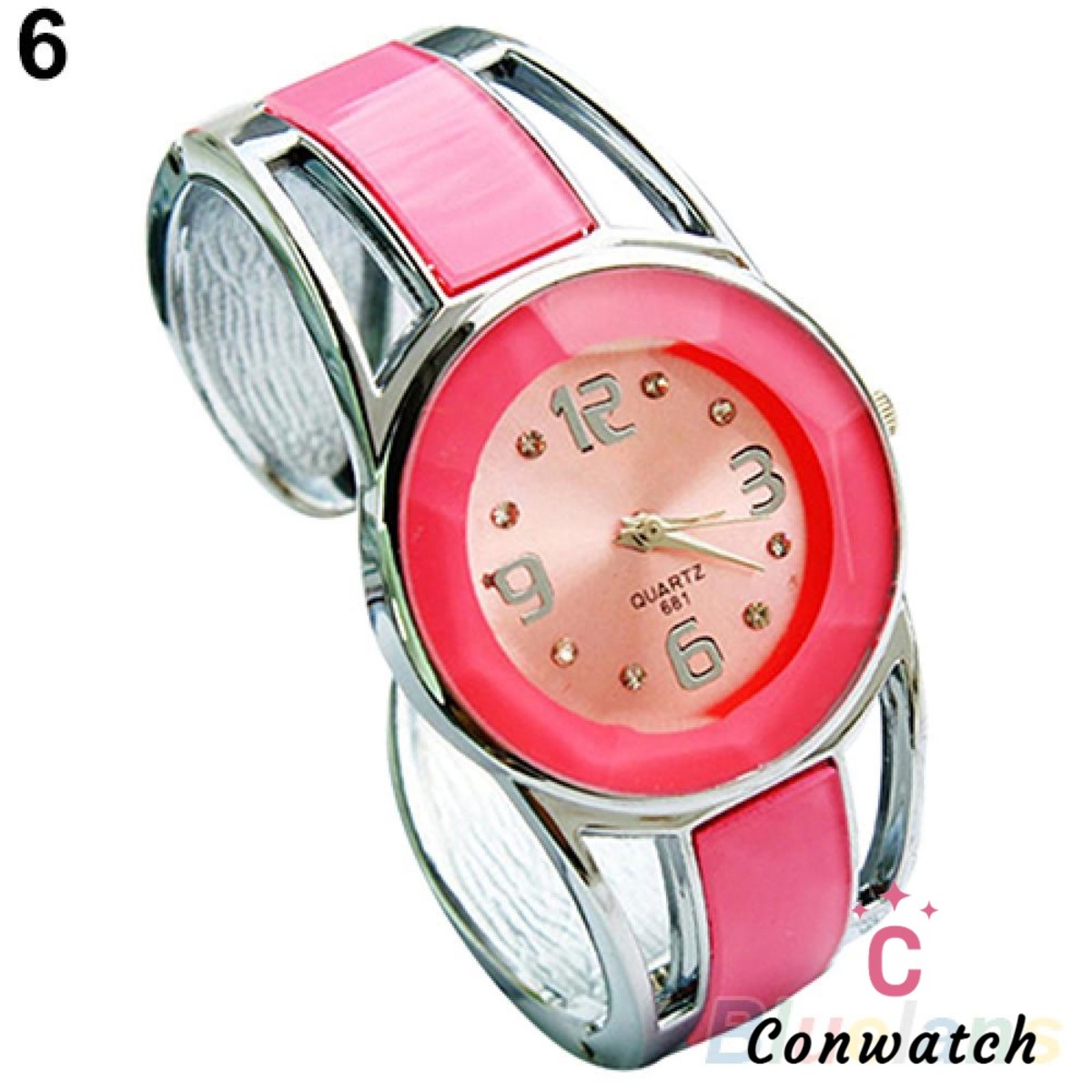 【ピンク】高級クォーツ時計 ラウンドケース 女性 ラグジュアリー フェミニン ファッショナブル ノベルティ レディースウォッチ 女性用腕時計