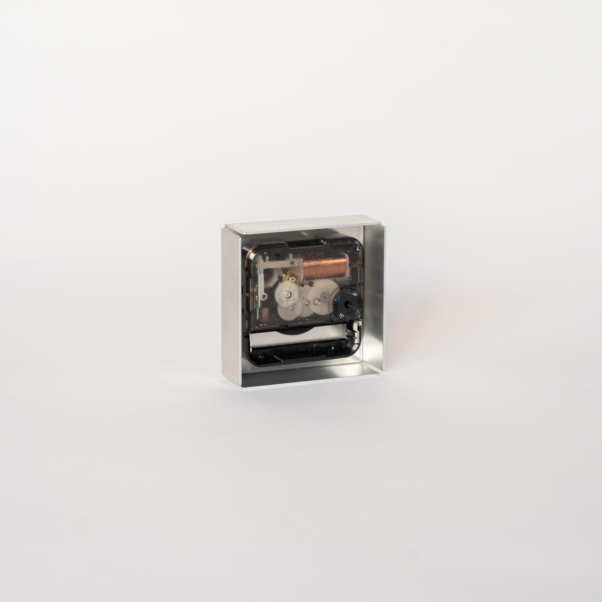 置き時計 ＜スクエア＞ / アルミニウム minimal table clock <SQUARE