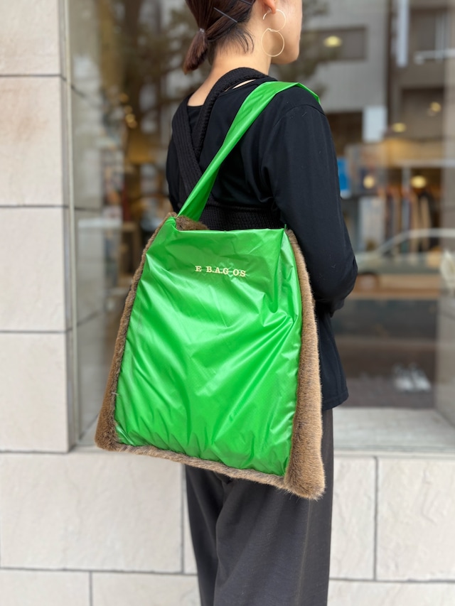 ebagos / エコファー×ナイロン コーディネートバッグ