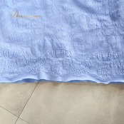 バレエ 衣装 ノーソーイングニット ブルー系 チャコットロイヤルダンス Chacott ROYAL DANCE 水色 青 日本製 編み上げ リボン 社交ダンス 練習 レッスン 伸縮 ストレッチ 明るい かわいい 華やか ノーソーイング