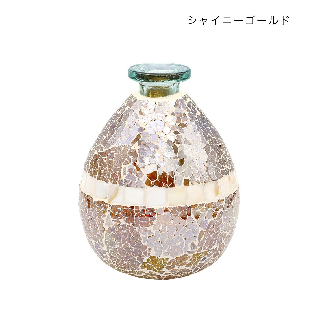 ☆モザイク フラワーベース☆ガラス ステンドグラス 花瓶 | 雑貨