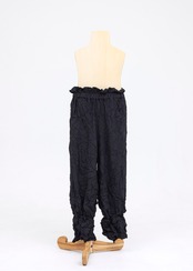 〈 folkmade 24SS 〉 wrinkled drawer pants #2 / black / LL（140-155）