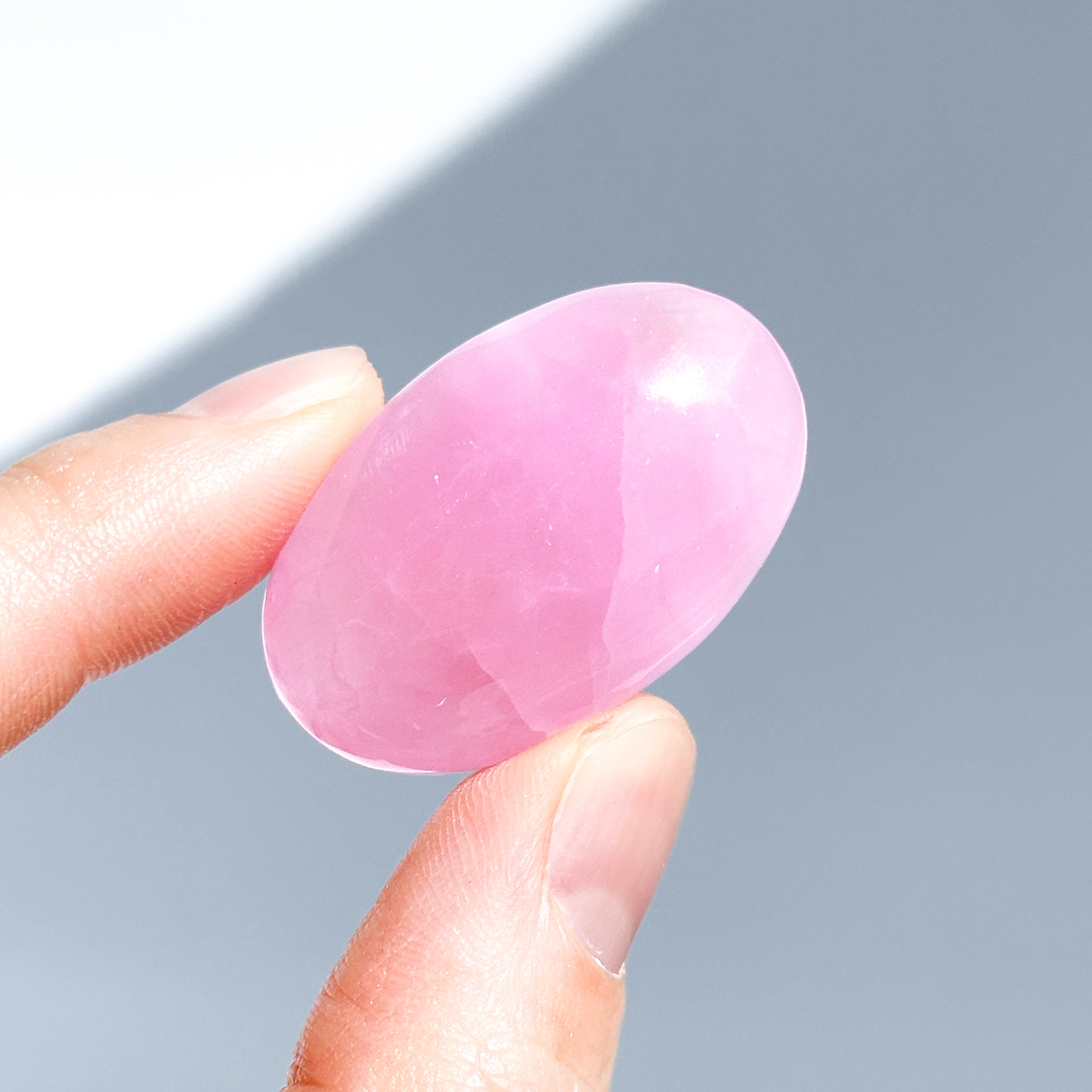 高品質】ピンクアラゴナイト パームストーン 81◇Pink Aragonite Palm