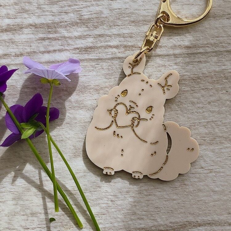 恋どろぼうさんのキーホルダー２_チンチラ_アクリル