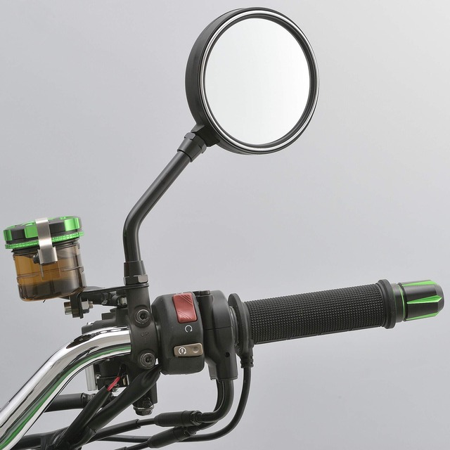 デイトナ(Daytona) バイク用 ミラー 片側1本 左右共通 10mm正ネジ モンスター 艶ありブラック 24503