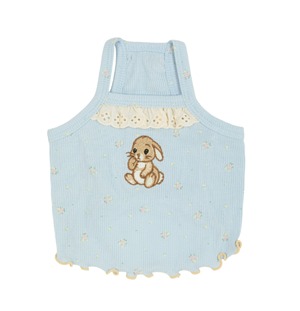 予約【Sallys】Antique Frill Bunny top (BabyBlue)