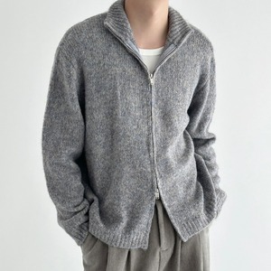ダブルジップハイネックカーディガン　923