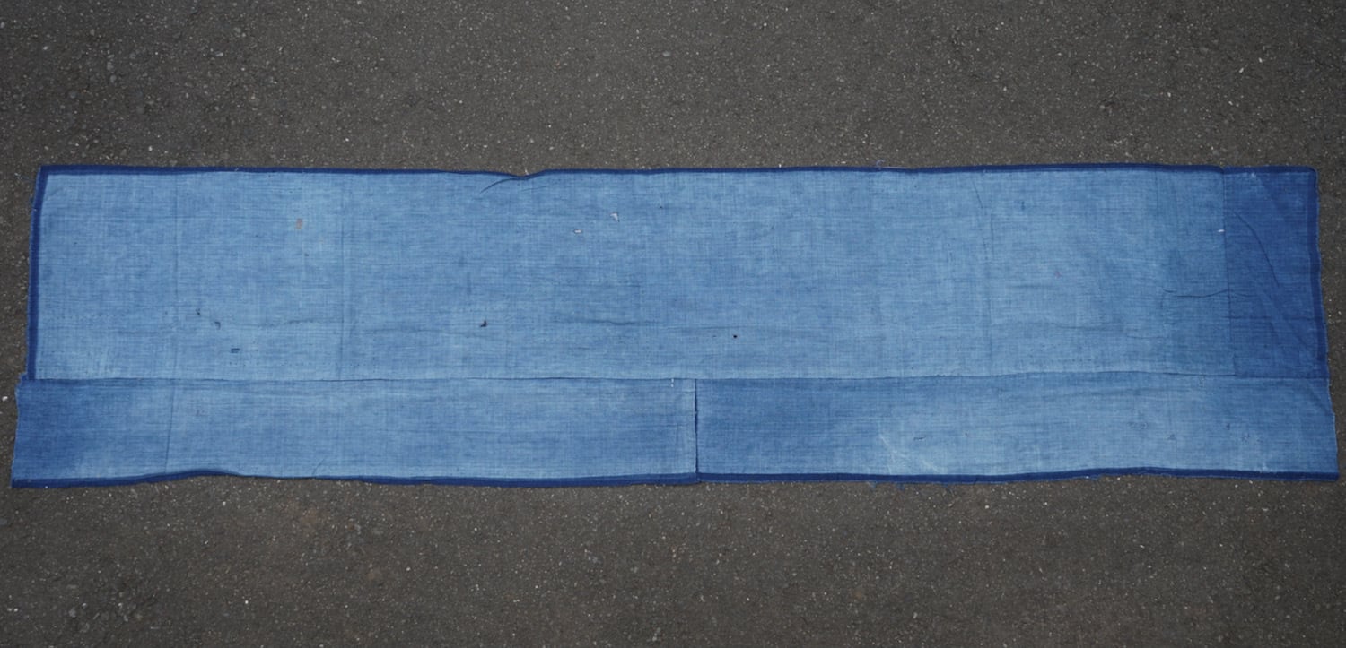 411 ボロ 襤褸 藍染木綿古布 継ぎ接ぎ 継ぎ当て アンティーク