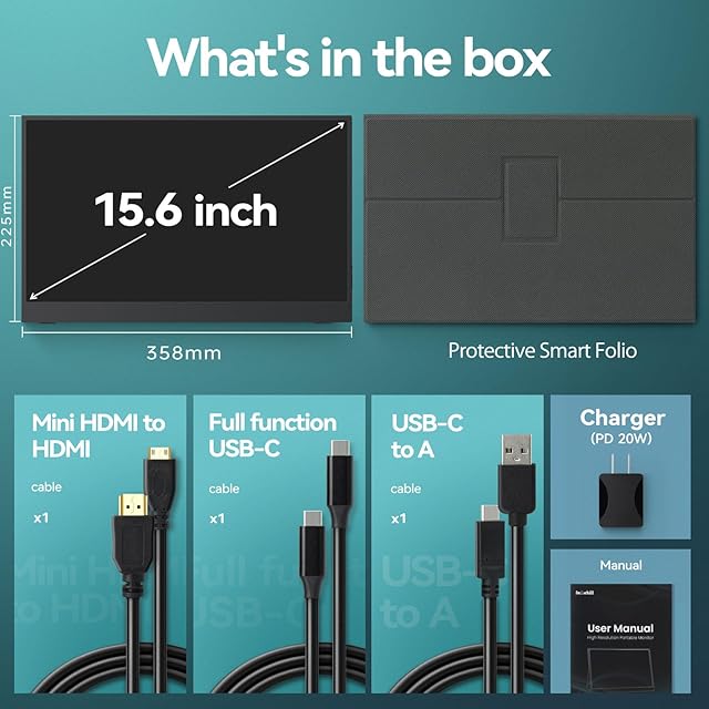 Intehill モバイルモニター 240Hz 15.6インチ Fast IPS・FreeSync・HDR