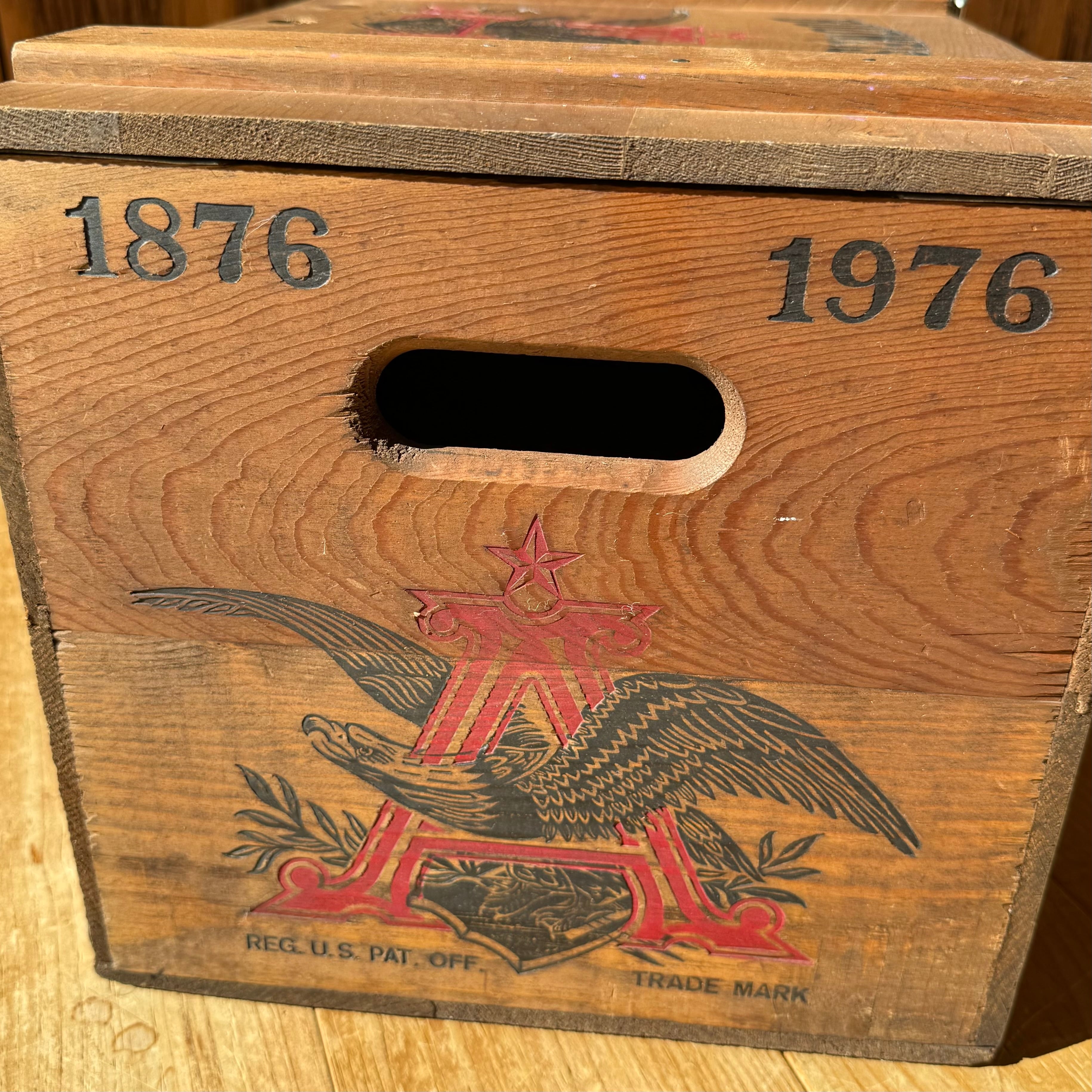 Vintage BUDWEISER Wood Box 木箱 バドワイザー 収納 ディスプレイ