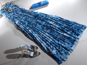 ★F☆ビジュ－プリ－ツロングドレス(OPN6849) 