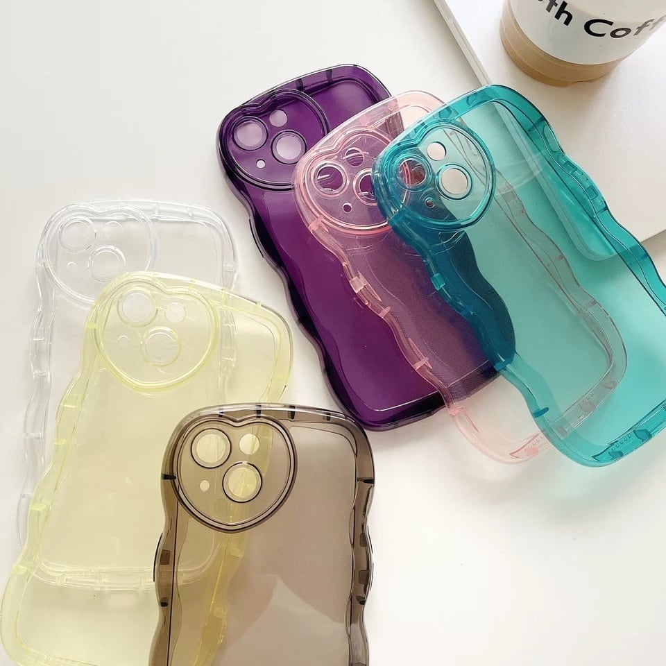 Color iPhone case 12サイズ 6色 カラーアイフォンケース ブルー