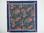 【Deadstock】1990s～ RN14193 花柄 ヴィンテージバンダナ ネイビー