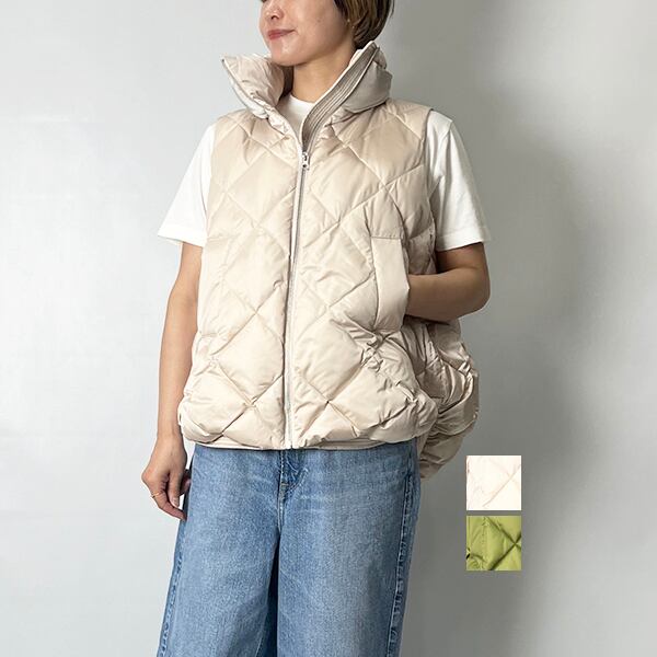 MARGAUX VINTAGE マルゴーヴィンテージ bycolor quilting down vest MG 