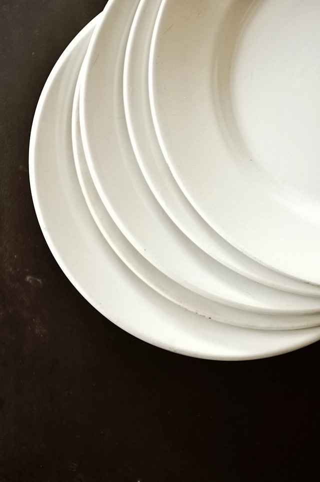 1897s~ Badonviller 白さの満月と白さのプレートa バドンヴィレ アンティーク