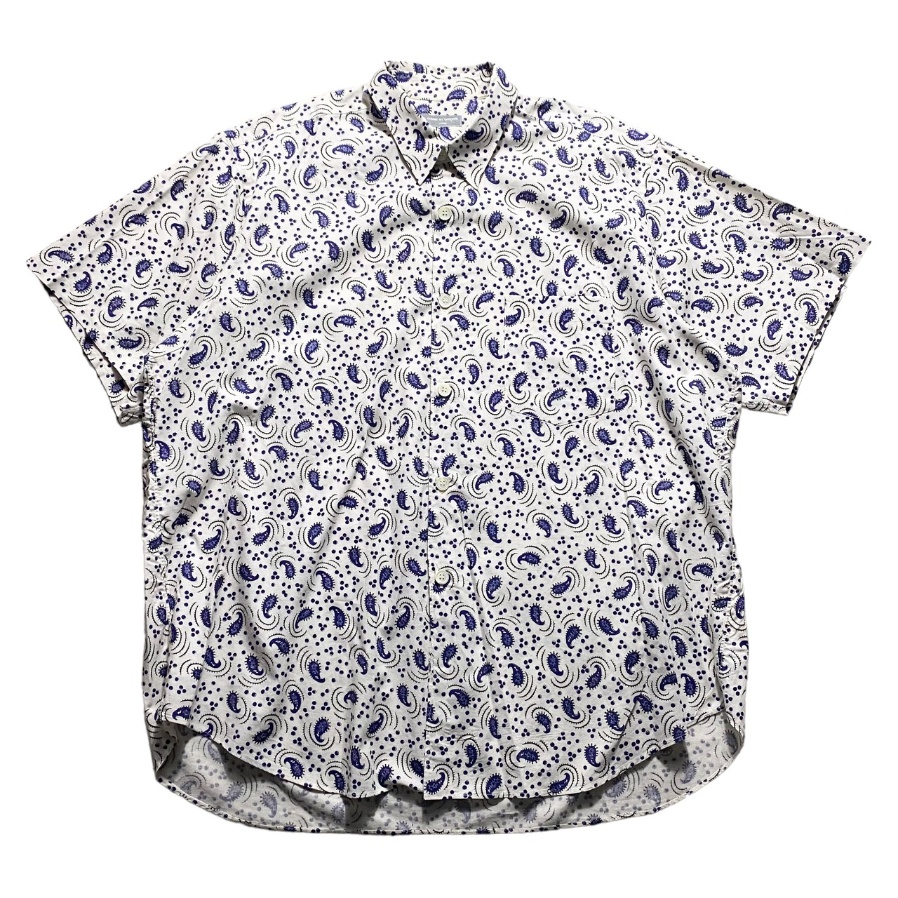AD1999 COMME des GARCONS HOMME paisley pattern S/S cotton shirt