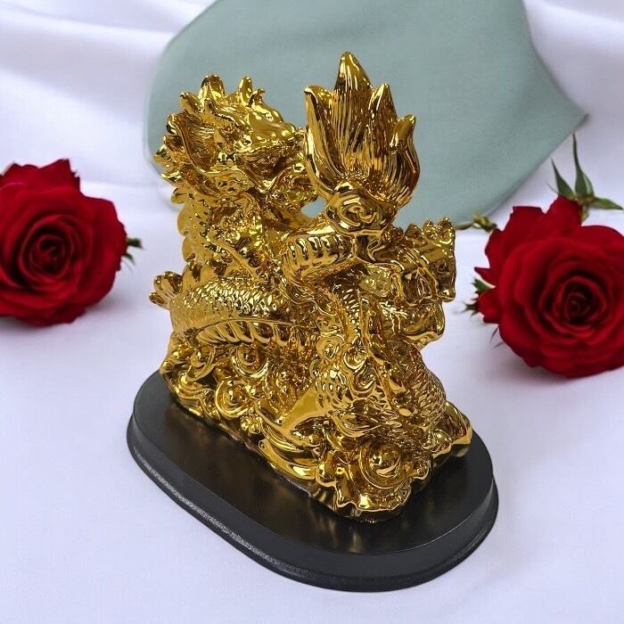 龍 竜 金 ドラゴン 置物 財運 金運アップ 開運 幸運 招福 商売繁盛