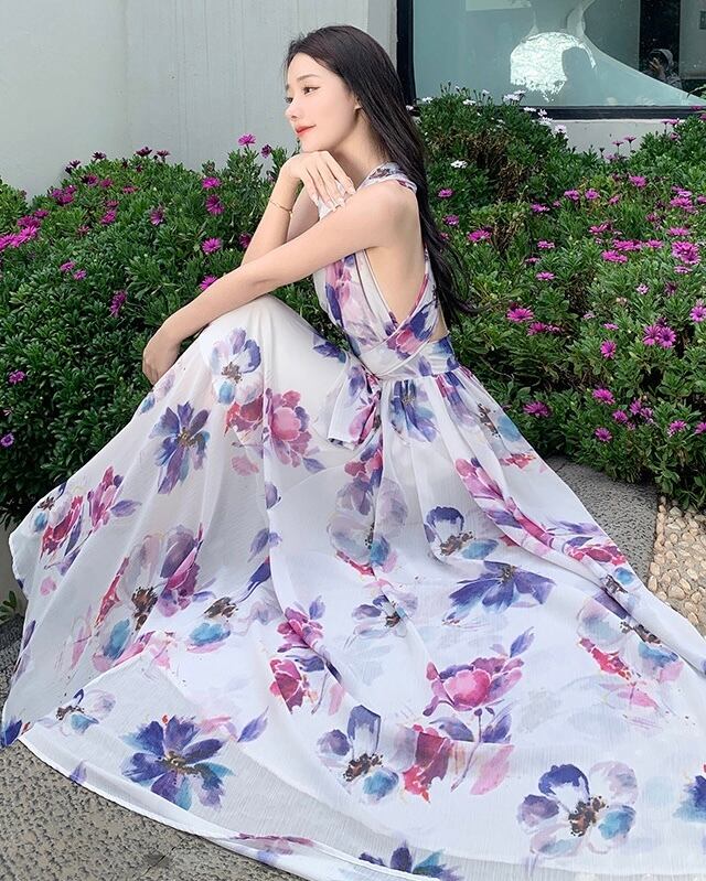 フラワーリゾートワンピ