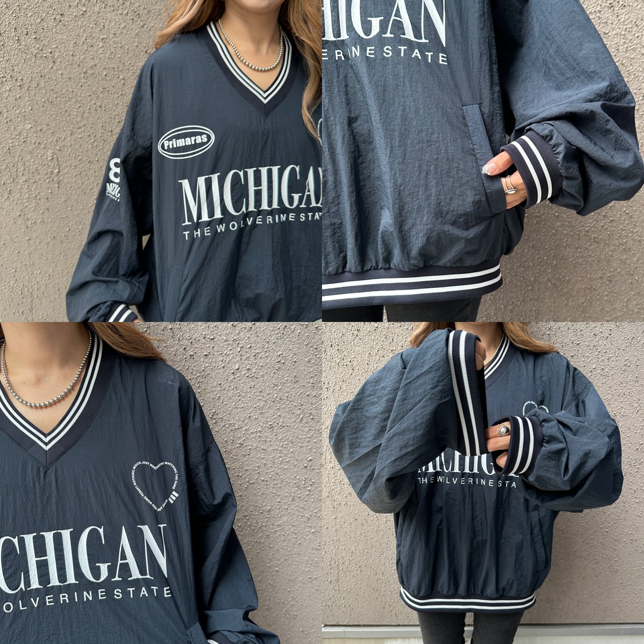 Design ナイロンビッグプルオーバー PO／Navy