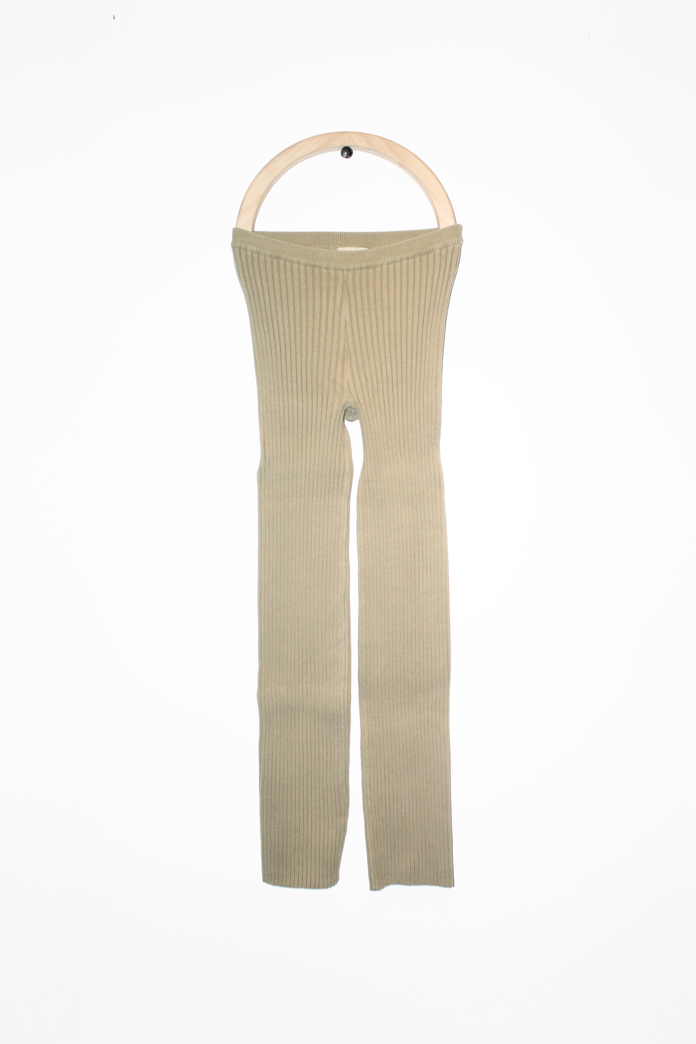 giugiu nonna pants 親しく x-long in onyx リブパンツ 