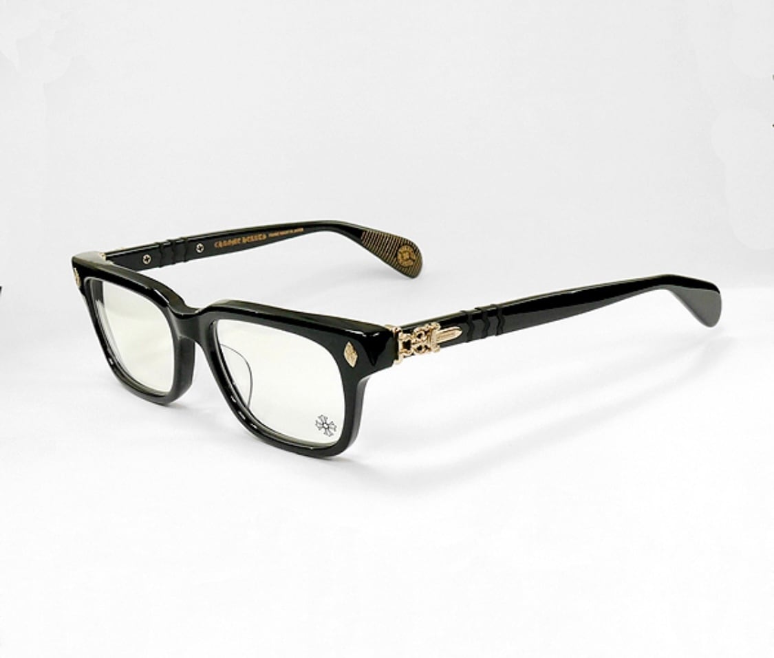 CHROME HEARTS クロムハーツ ダガー アイウェア 眼鏡 TESTERICAL BK-18KGP | chromehearts