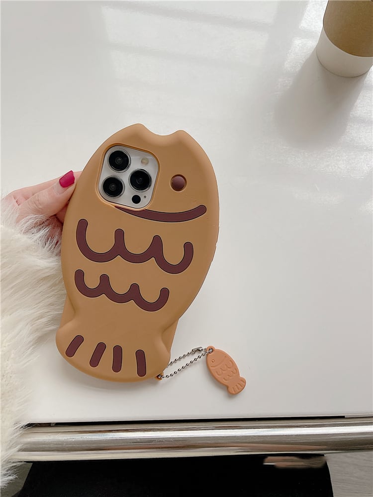 iPhone14 Pro Max/13/12ケース たい焼きモチーフ 立体 超可愛い