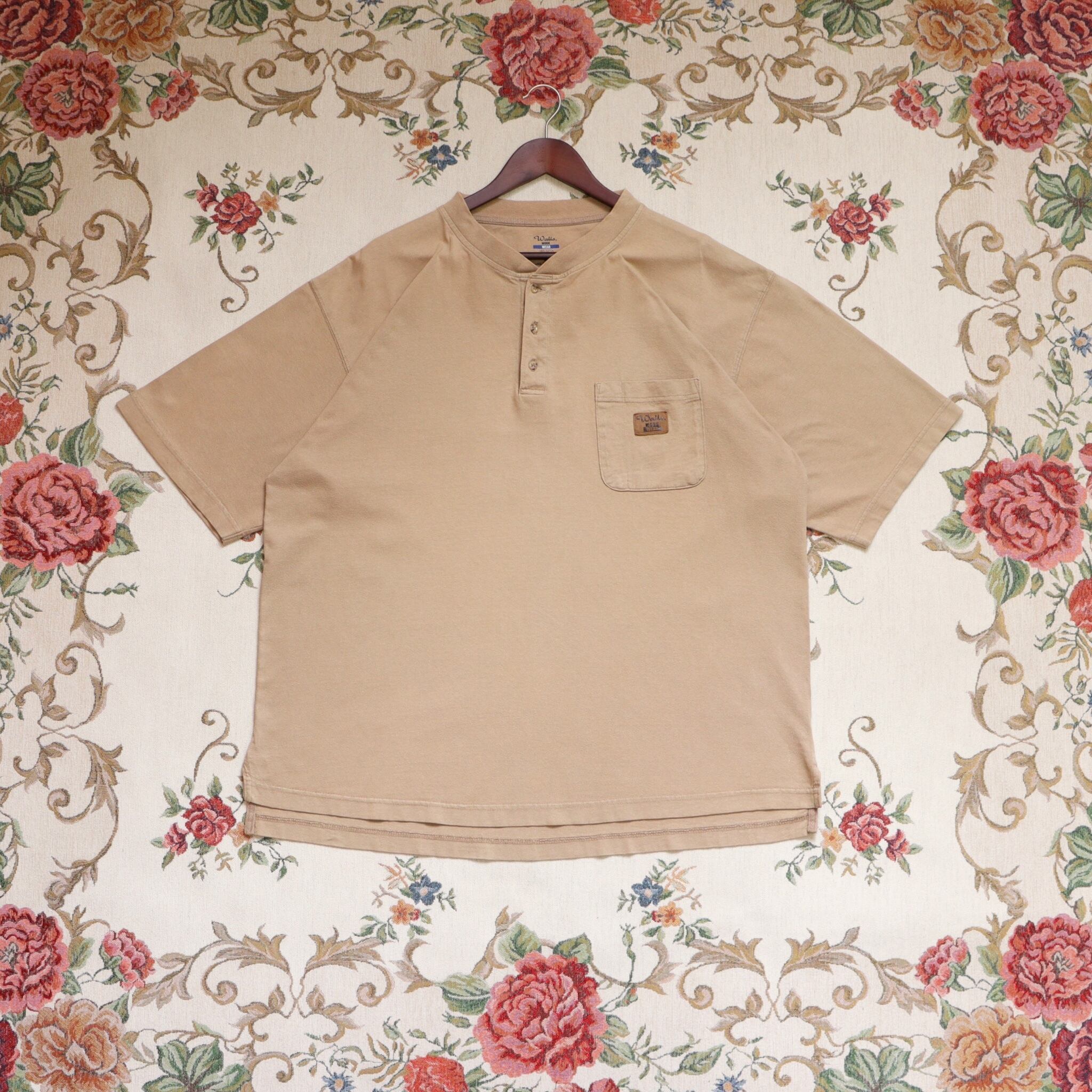 henry neck oversize shirt