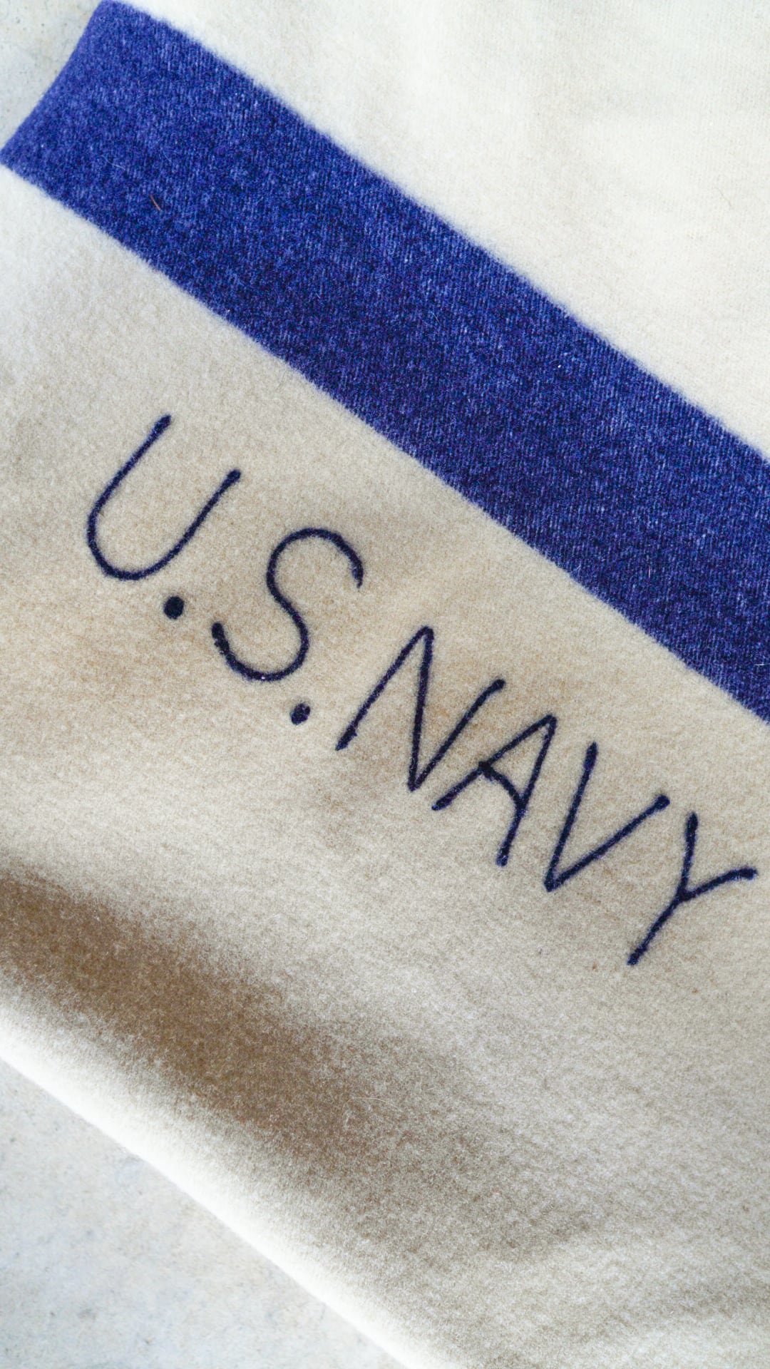 US navy ブランケット ヴィンテージ オリジナル 1940s 1940s】アメリカ海軍 ウール ブランケット 《U.S. Navy USN 実物