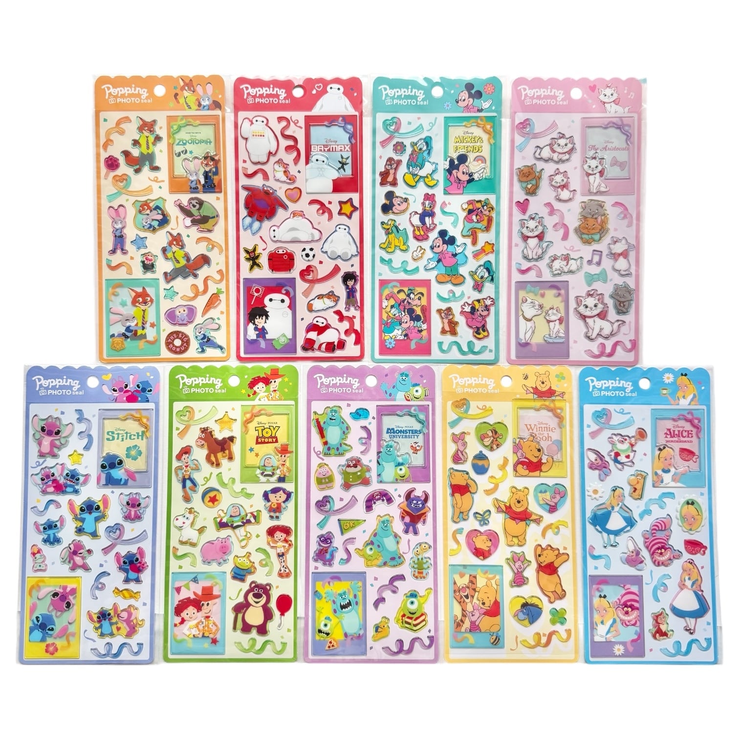 3枚セット】ディズニーポッピングフォトシール | Jewelie