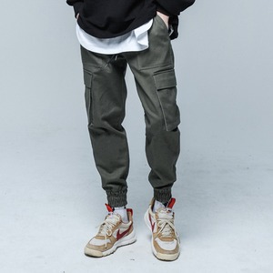 [SEVENSELAH] strong cotton cargo jogger (khaki) 正規品 韓国 ブランド パンツ ジャージーパンツ bottom