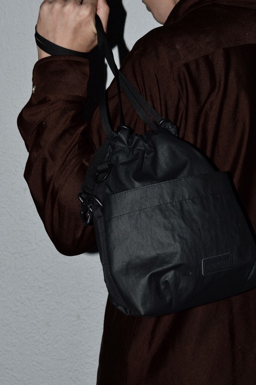 BAICYCLON BCL-158 CORDURA NYLON 2WAY DRAWSTRING BAG 100/210D CORDURA NYLON TWILL PU FACE COATING BAICYCLON by Bagjack バイシクロン 26AW 2WAY 巾着バッグ