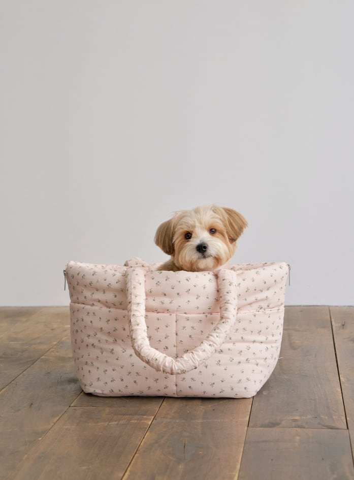 予約【aperty】wide bag (baby pink)