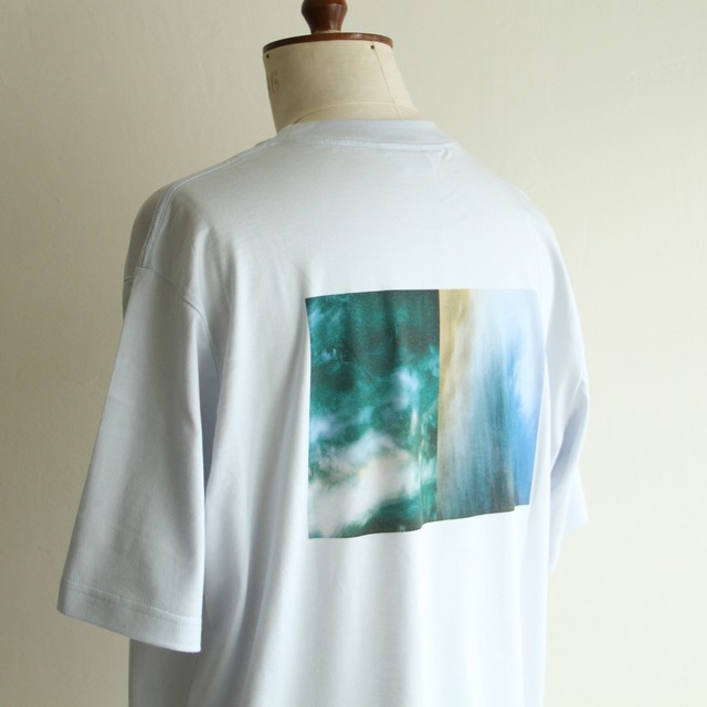 STILL BY HAND【 mens 】Border crew neck t-shirt